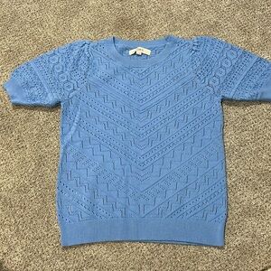 Loft short sleeve sweater , open stitch . Worn once
